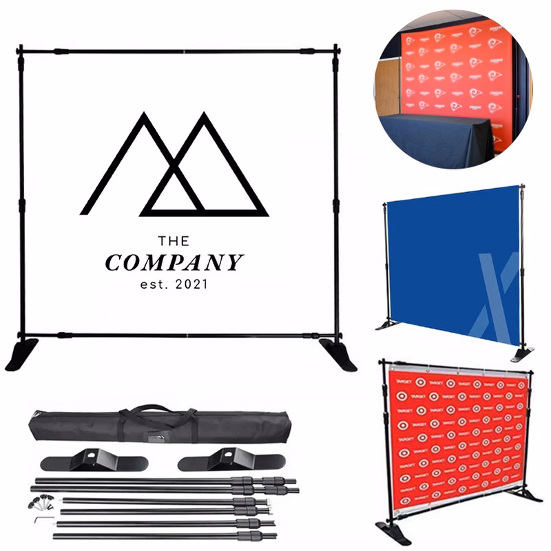 8' X 8' Adjustable Step And Repeat Backdrop Banner Stand
