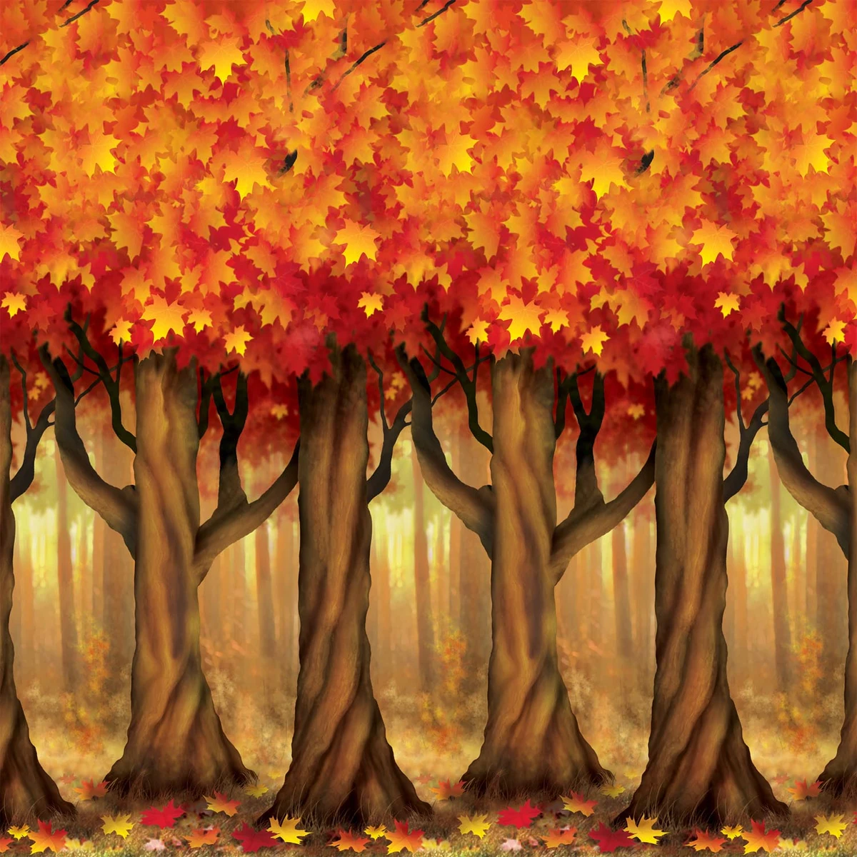 Fall Trees Backdrop 1