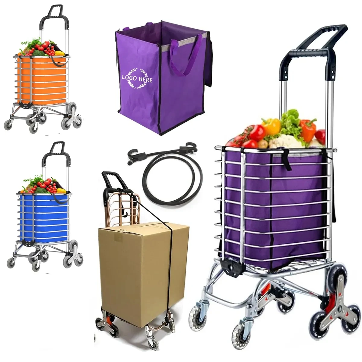 Foldable Shopping Grocery Carts 1