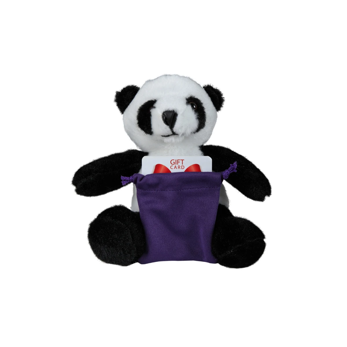 soft plush Panda with gift card sack 1
