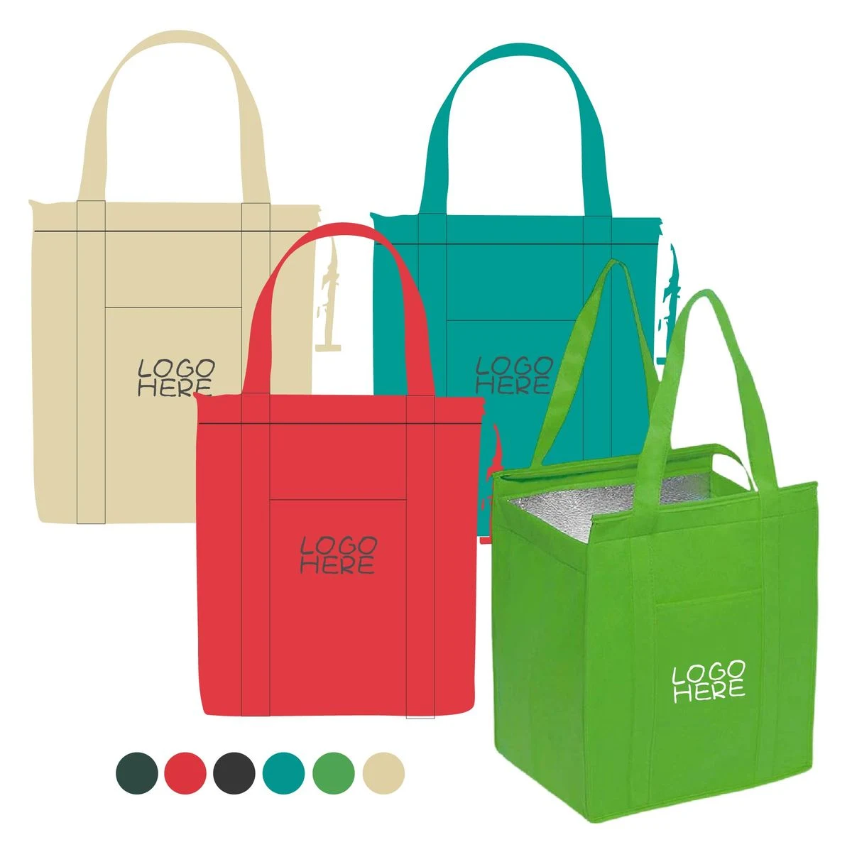 Insulated Non Woven Grocery Tote Bag 1