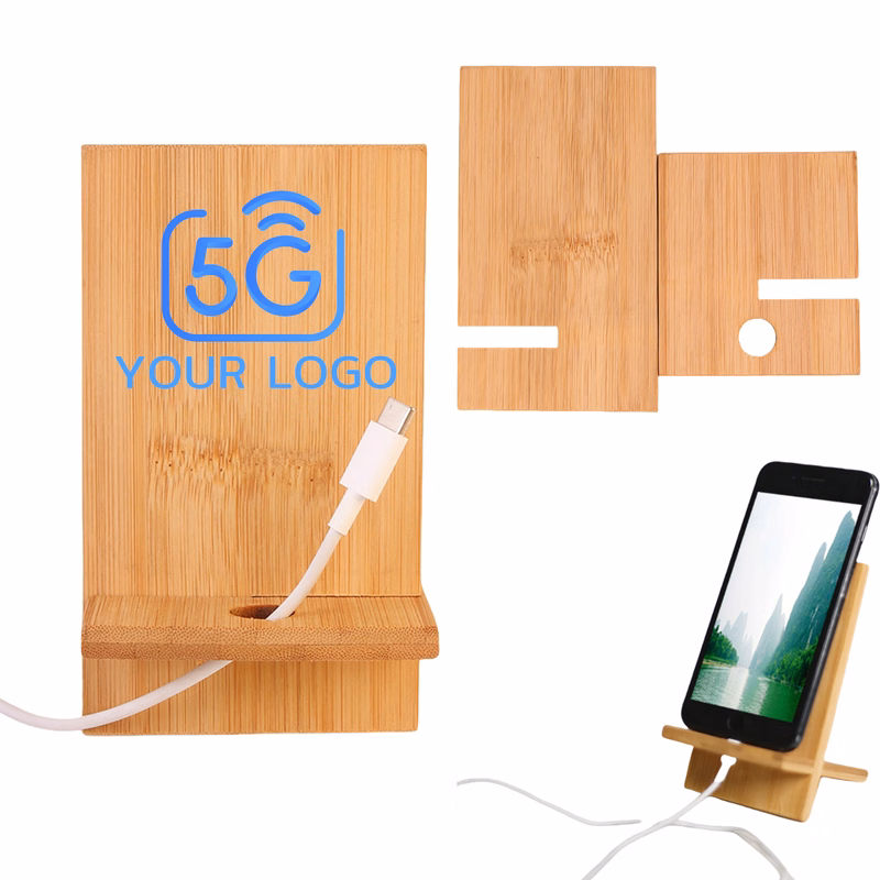 Bamboo Wood Mobile Phone Stand