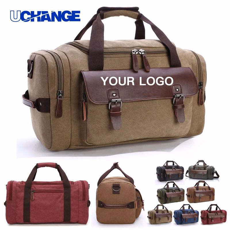 Canvas Travel Bag Duffel Durable with Smart Storage