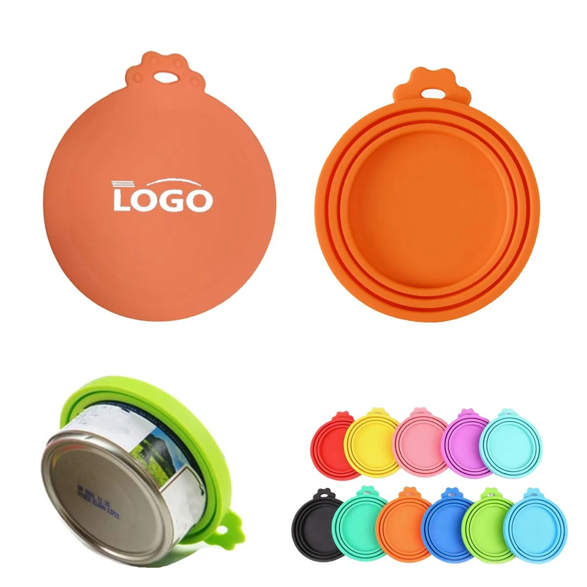 MOQ100 3 in 1 Pet Food Can Lid Silicone Seal Cover 1