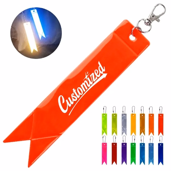 Custom High Intensity Reflective Safety Tag with Ball Chain — Event Visibility Gift