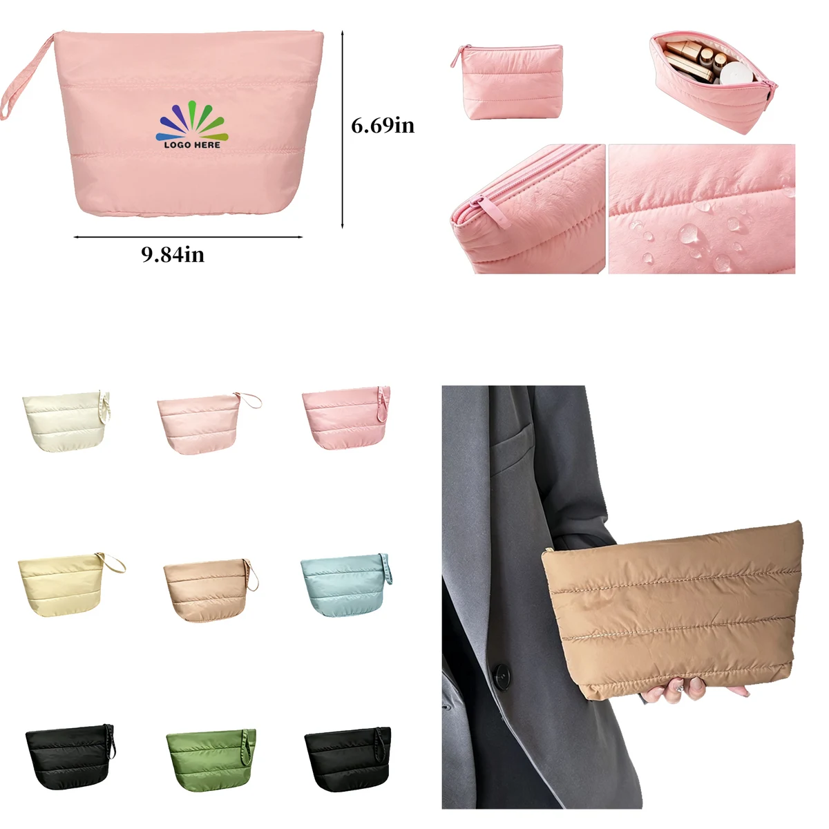 Padded Portable Makeup Pouch 1
