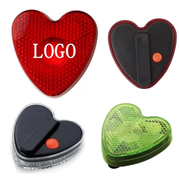 Bike Reflector Heart Shaped Blinky Lights 1