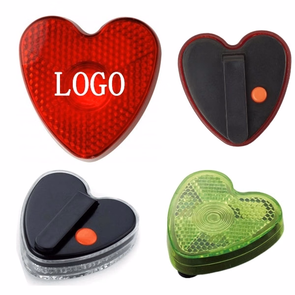Bike Reflector Heart Shaped Blinky Lights