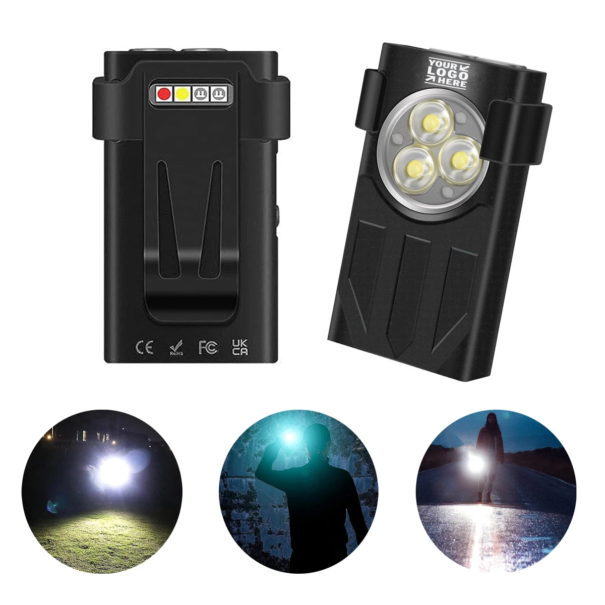 USB-C Rechargeable High Lumens 1100 Lumens Small Powerful LED Mini Flashlight EDC Keychain 1