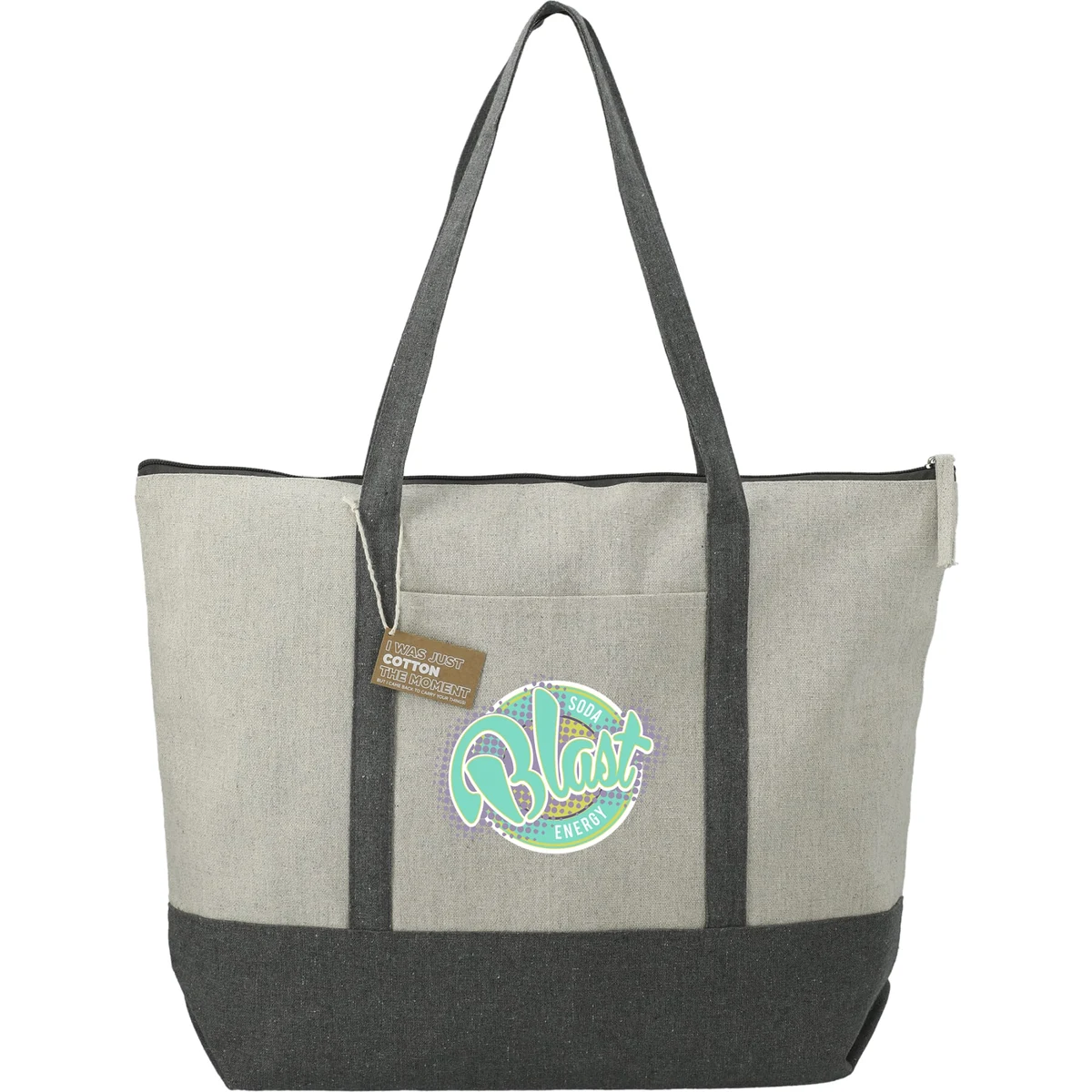 Repose 10oz Recycled Cotton Zippered Tote 1