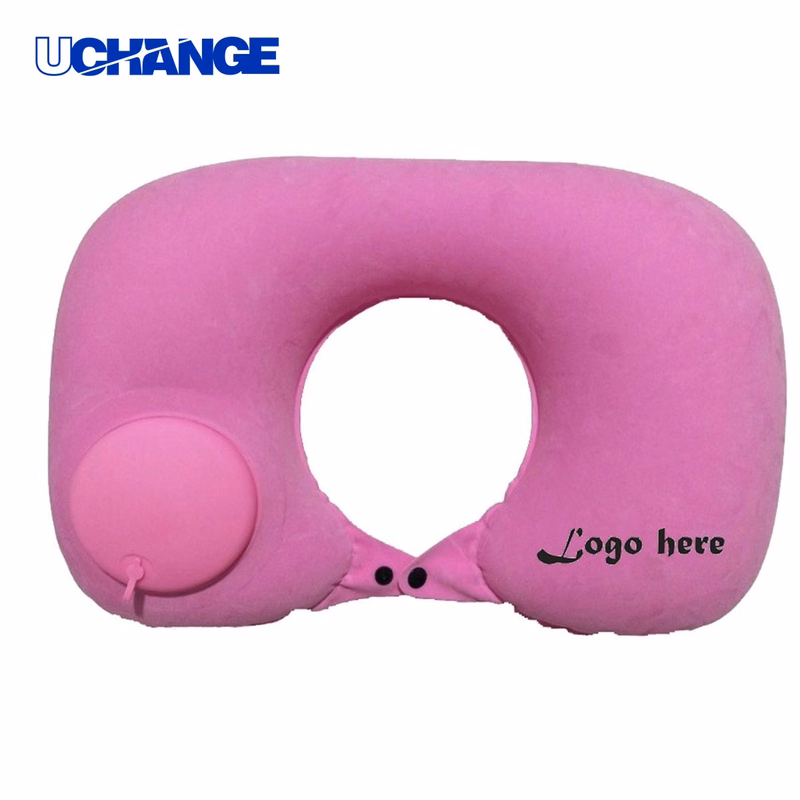 U Shape Inflatable Neck Travel Pillow for Comfort Support