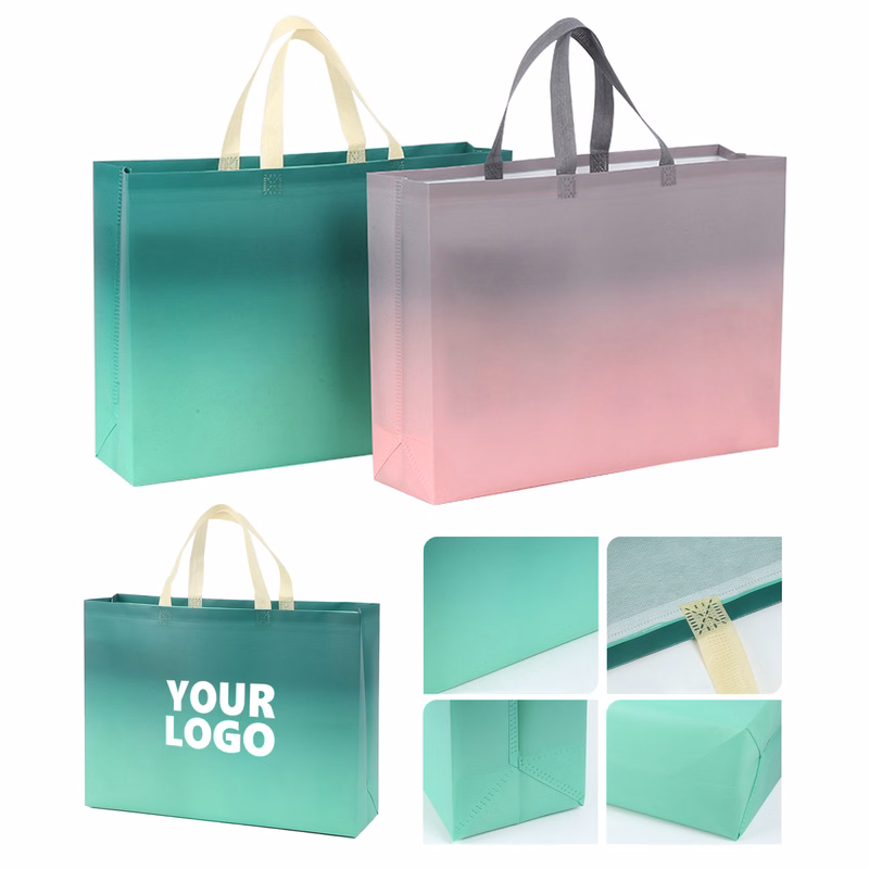 Gradient Laminated Non-Woven Tote Gift Bag