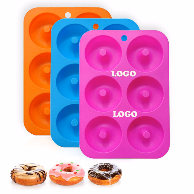 Non-Stick Silicone Donut Mold for 6 Donuts 2.95 Inch