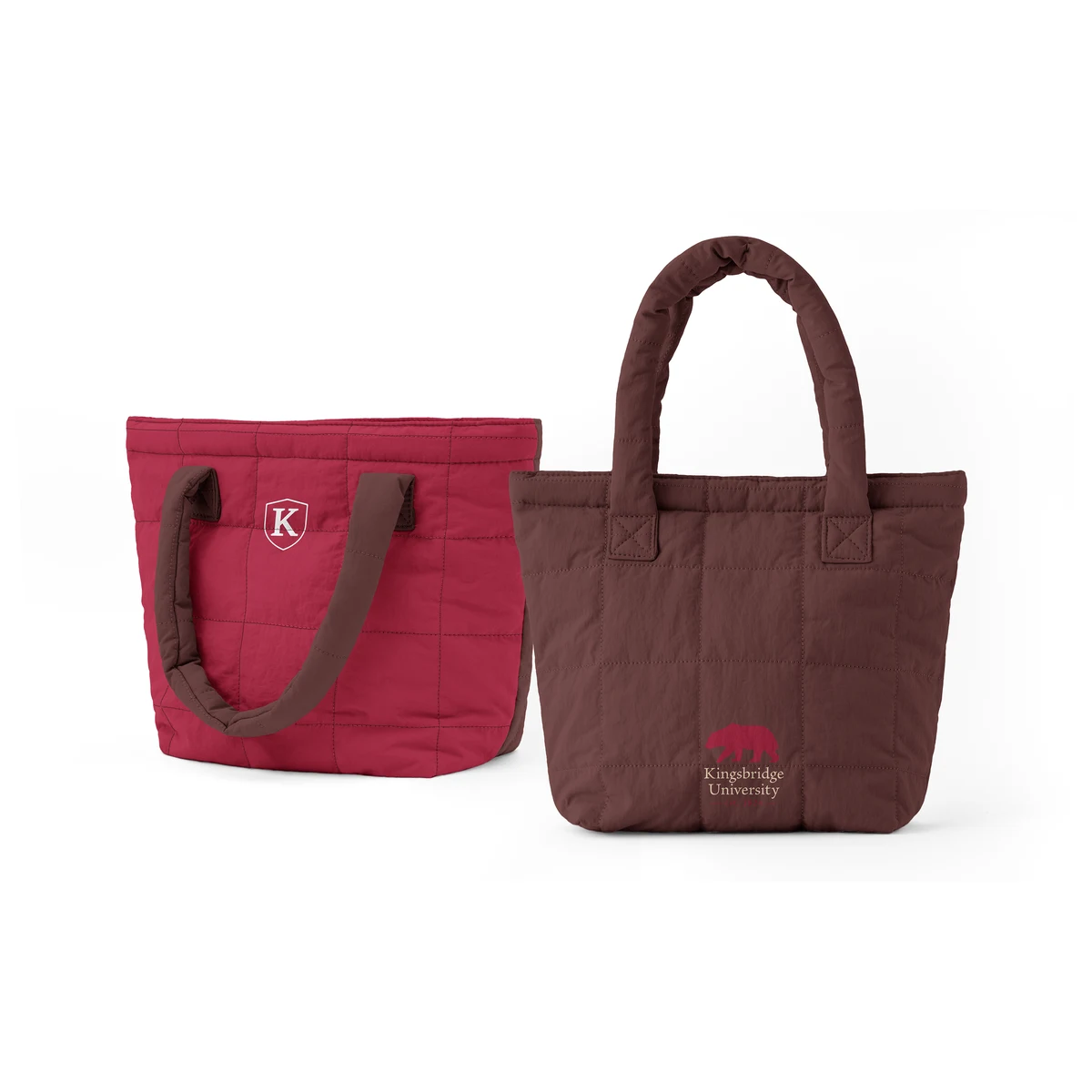 Small Quilted Puffy Tote 1