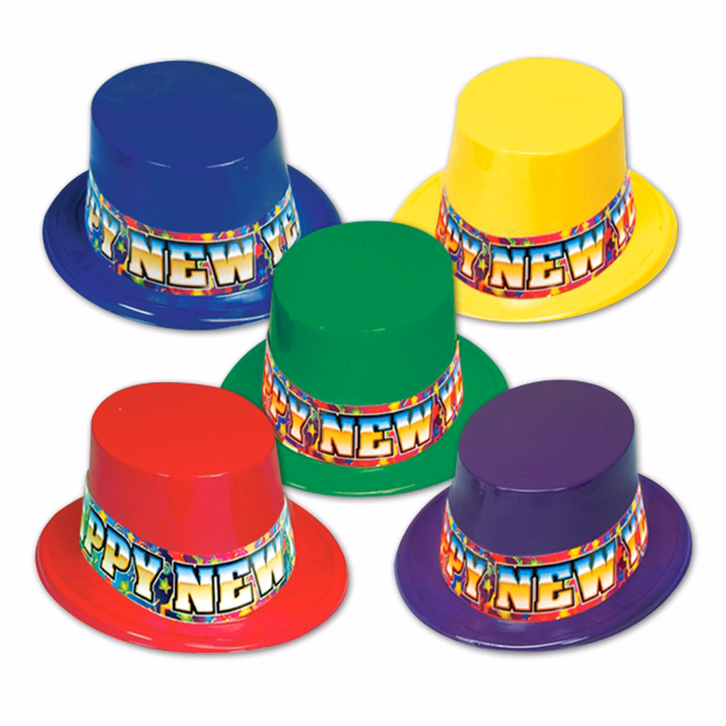 Rainbow Blast Topper Hat (Full Head Size)