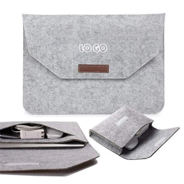 Two-in-One Felt Laptop Sleeve Closure & Kit Box 1