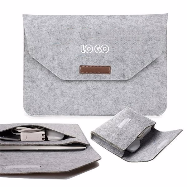 Two-in-One Felt Laptop Sleeve Closure & Kit Box