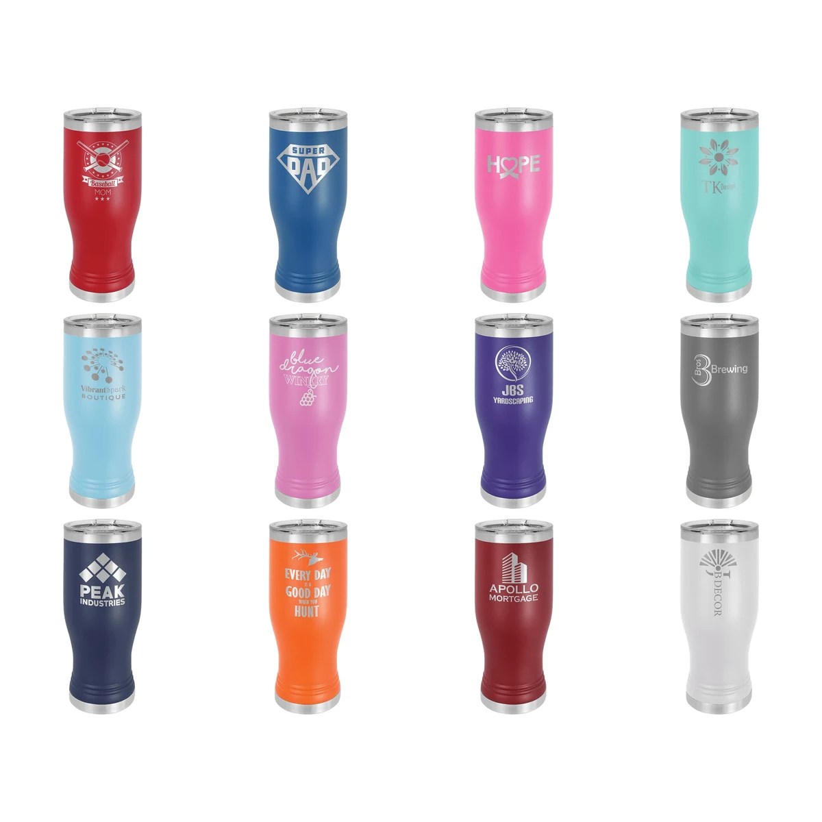 Polar Camel 20 oz Pilsner Tumbler with Standard Lid 1