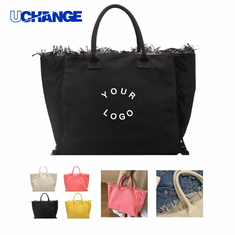 Polyester Fringe Tote Bag Carrier Large Capacity