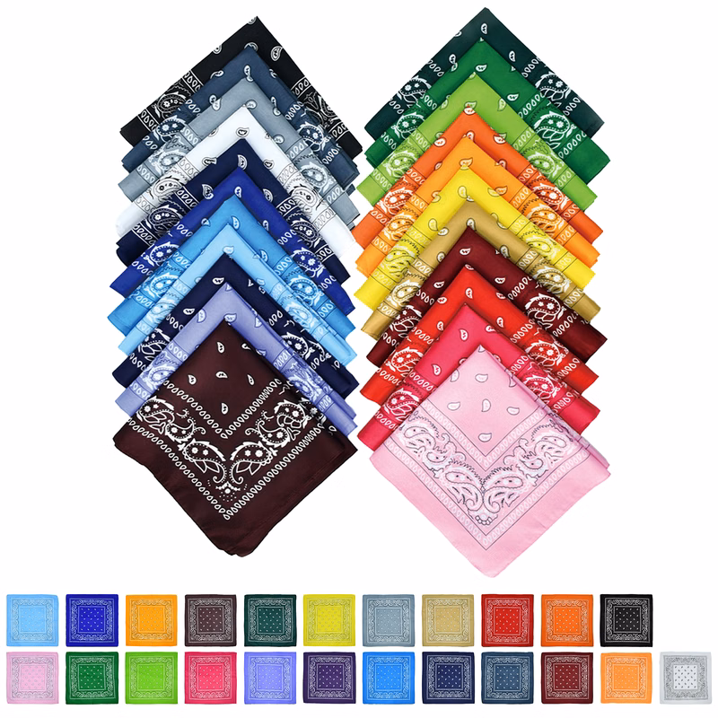 Unisex Custom Square Bandana MOQ100