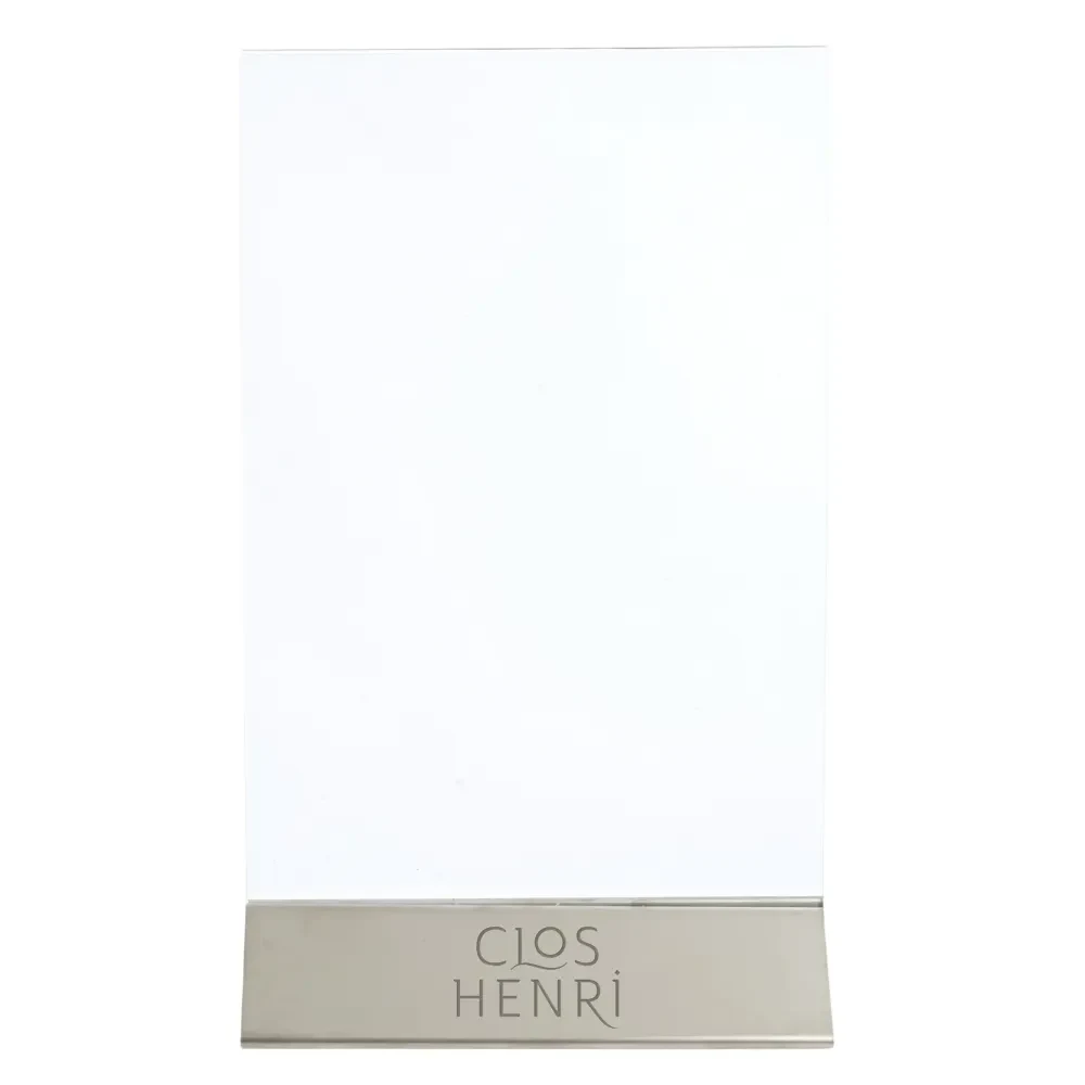 Stainless Steel Acrylic Menu Holder 1