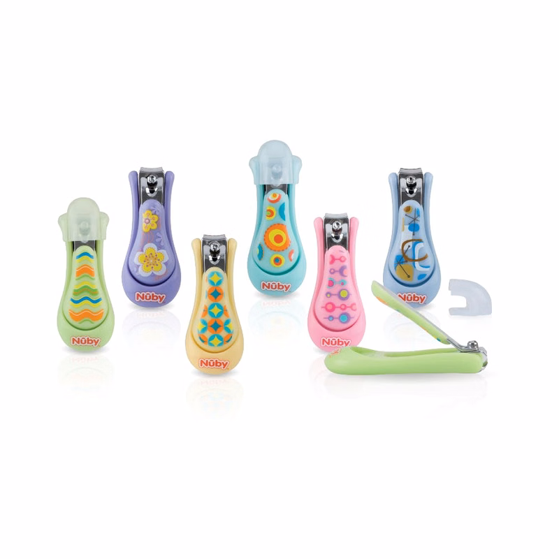 Nuby Baby Nail Clippers - Assorted Designs Hygienic Cover