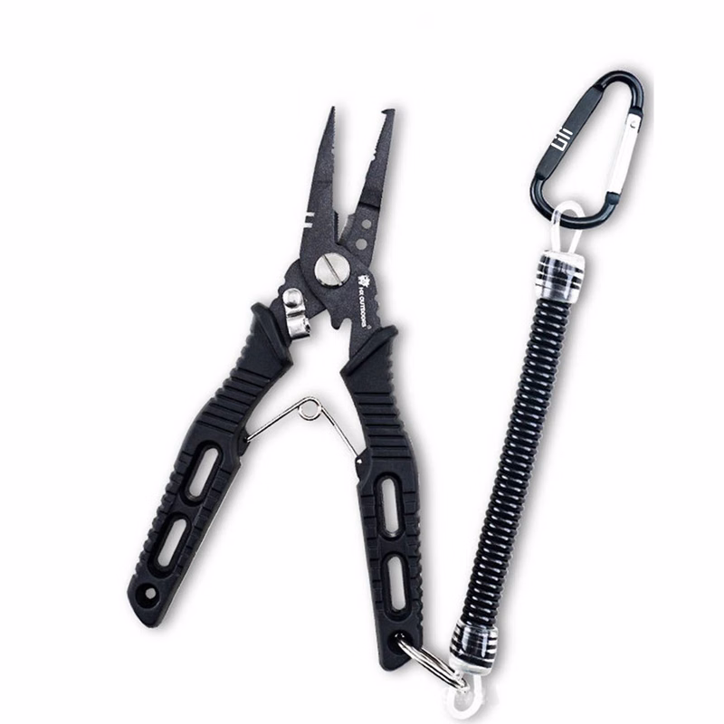 Stainless Steel Fishing Pliers Clamp SplitRing tackle tool