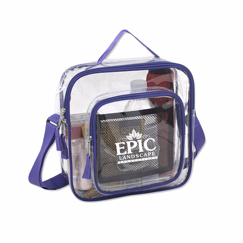 Stadium Approved Clear PVC Cross Body Handbag