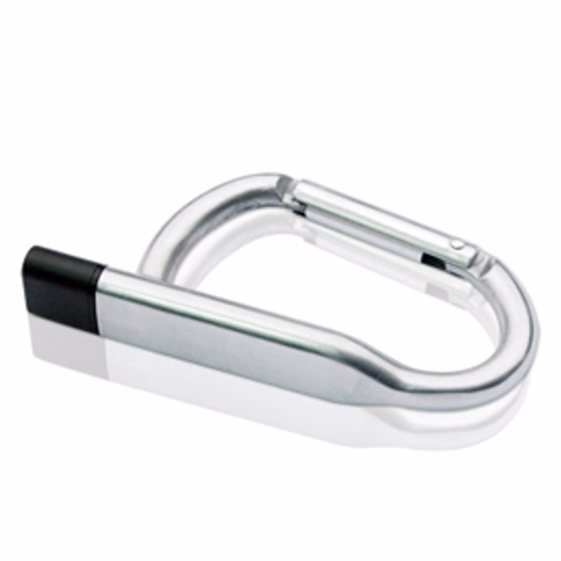 Carabiner Metal USB Flash Drive, 32GB