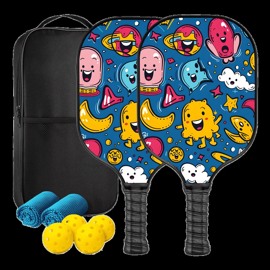 Carbon Fiber Pickleball Set w/ Zipper Bag - Kids 1
