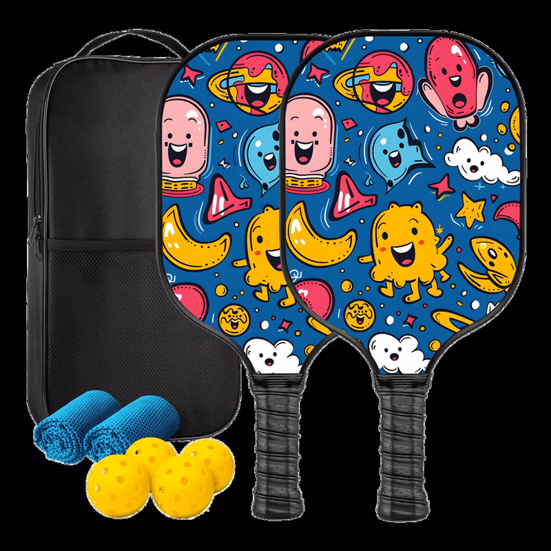 Carbon Fiber Pickleball Set w/ Zipper Bag - Kids