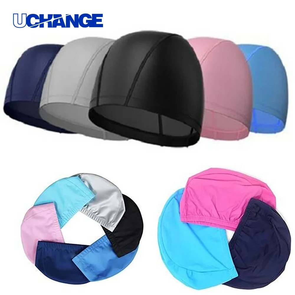 Adult Lycra Swim Cap with PU Coating 1