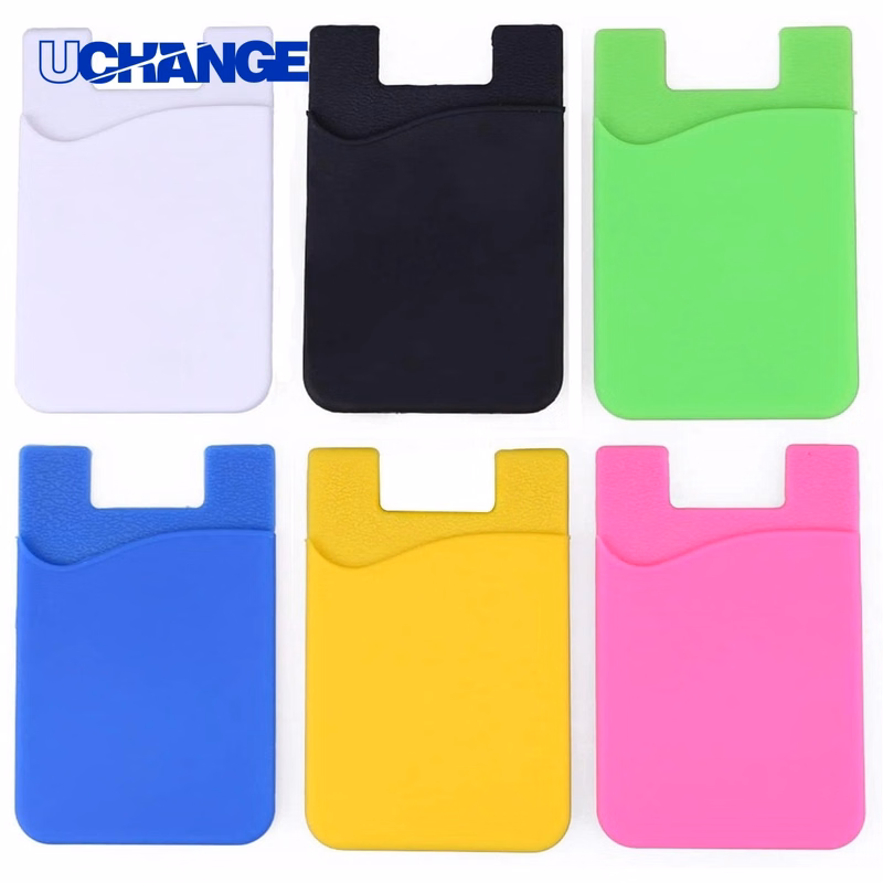 Silicone Adhesive Phone Wallet with Pocket