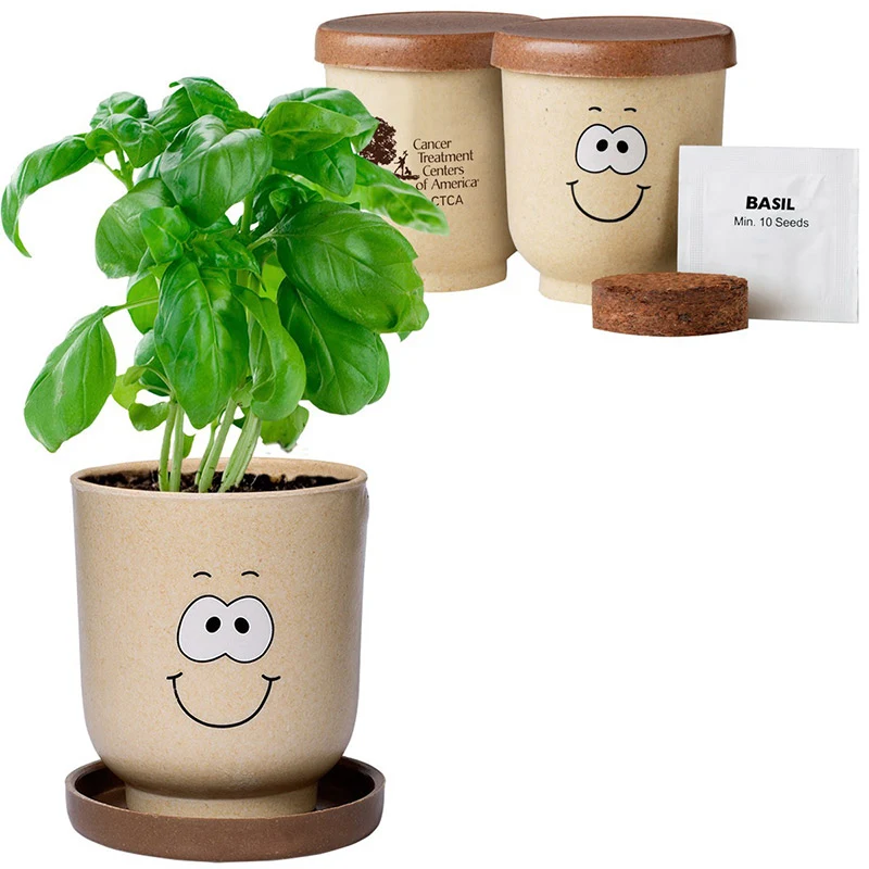 Goofy Group Grow Pot Eco-Planter with Basil Seeds 1