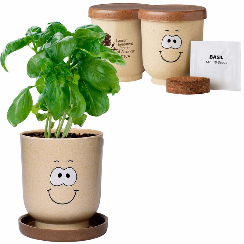 Goofy Group Grow Pot Eco-Planter with Basil Seeds