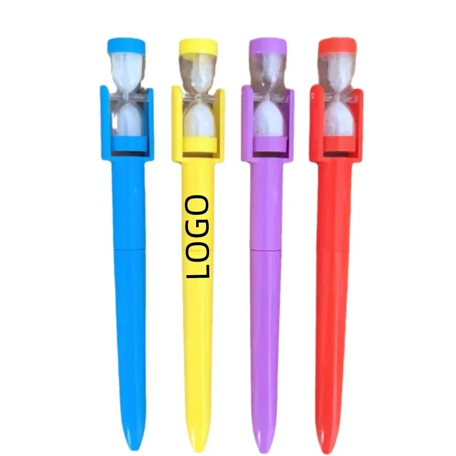 Plastic Hourglass Spinner Ballpoint Pen 1