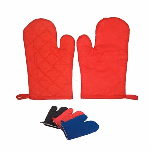 Quilted Cotton Oven Mitt Kitchen Glove
