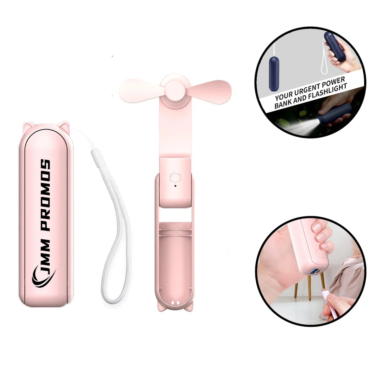 Portable Handheld Fan Power Bank 1