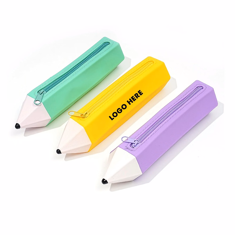 Pen Shape Silicone Pencil Case
