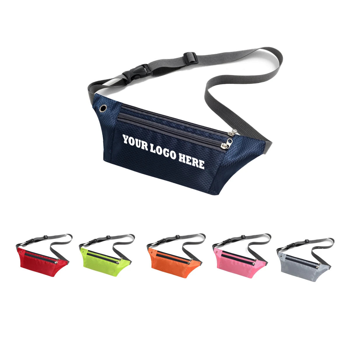 3 Zipper Oxford Fanny Pack 1
