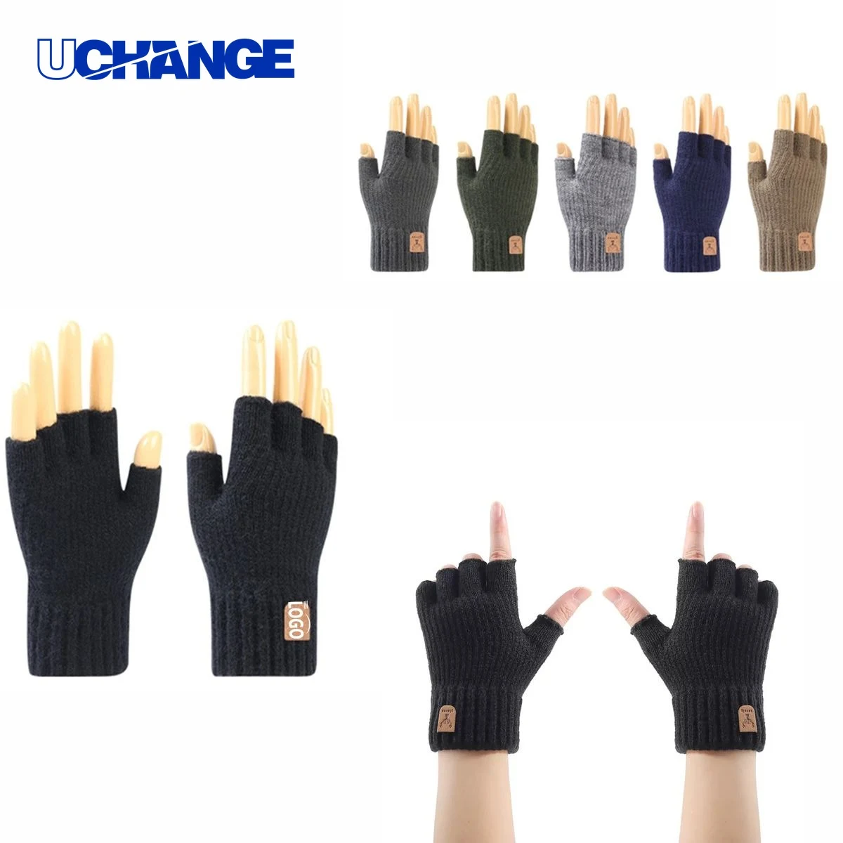 Knit Fingerless Gloves 1