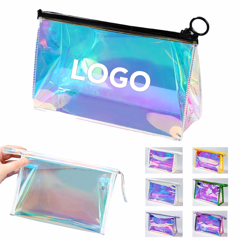 Laser PVC Cosmetic Bag with Zipper