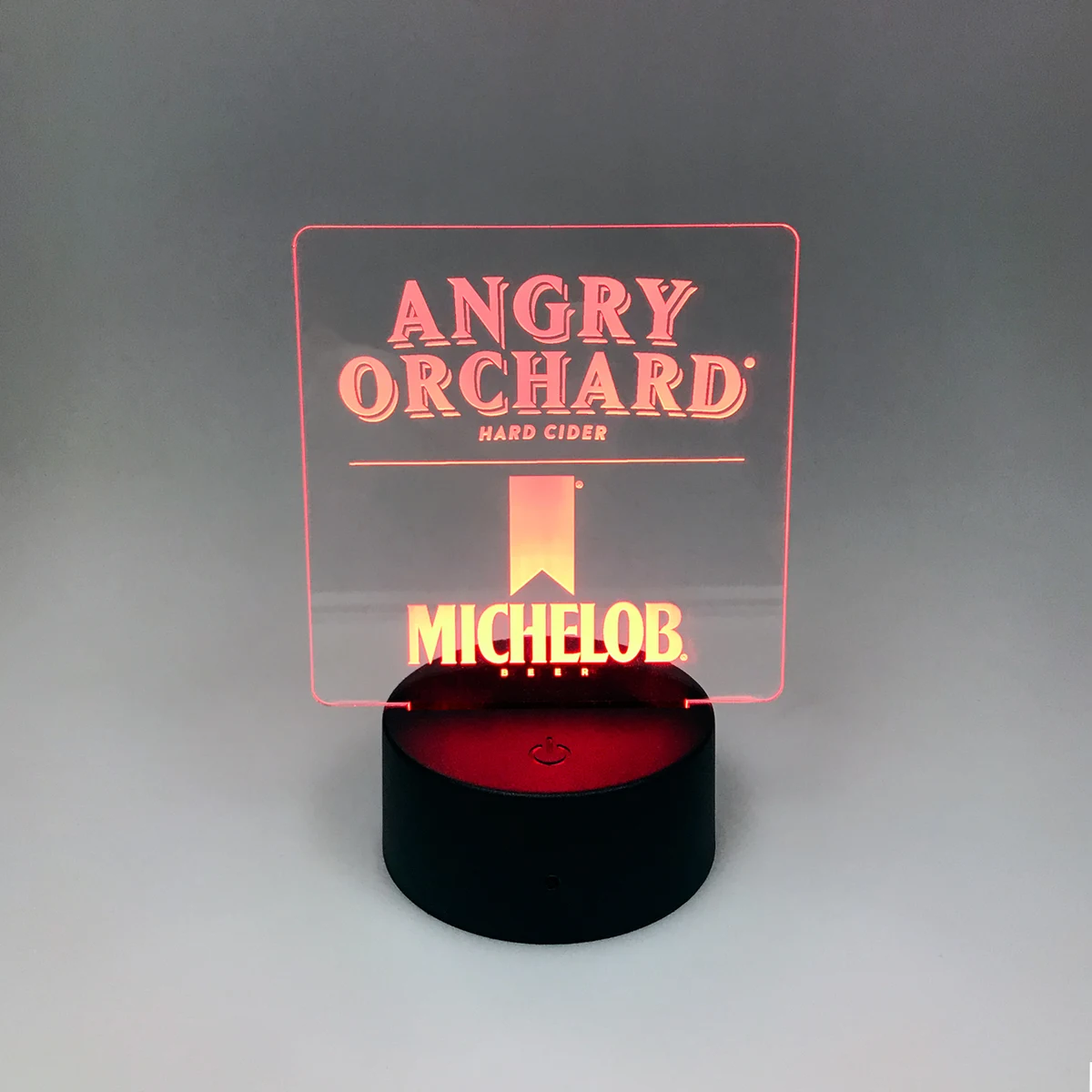 Acrylic LED Display With 3.5" Round Base 1