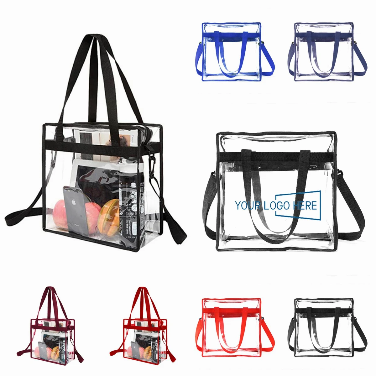 Stadium Approved PVC Tote Shoulder Bag 1