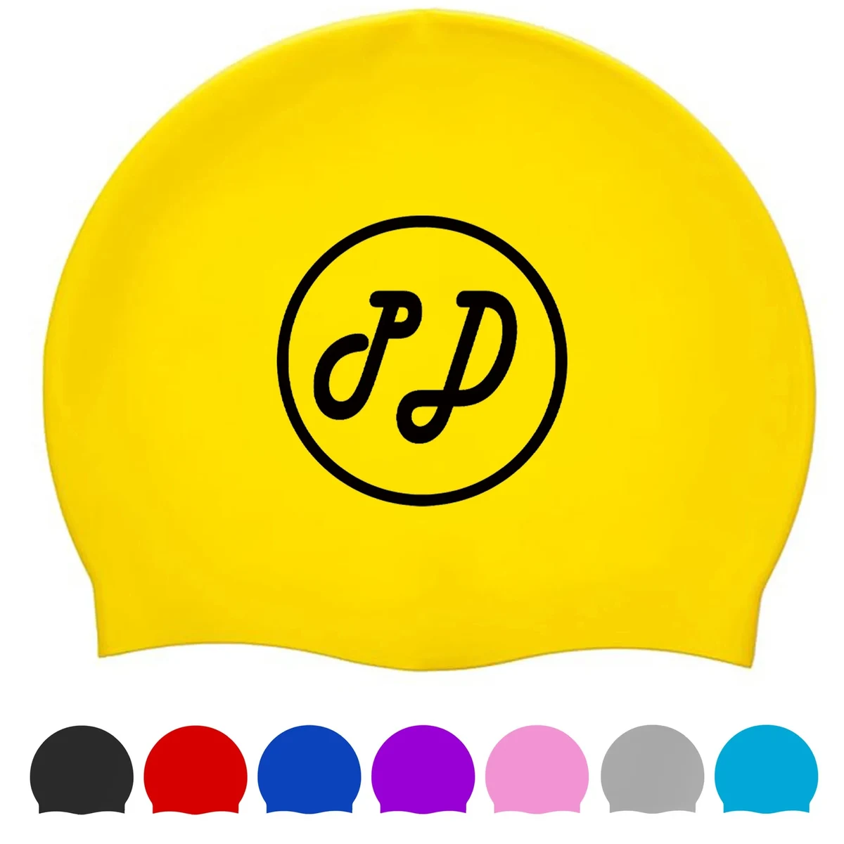 55G Unisex Silicone Adults Swim Cap 1