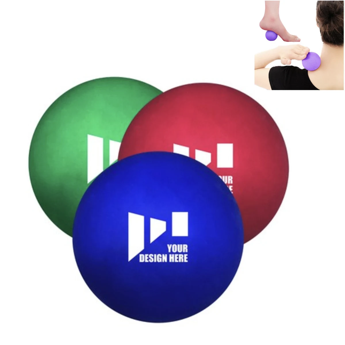 Silicone yoga neck membrane relaxation ball 1