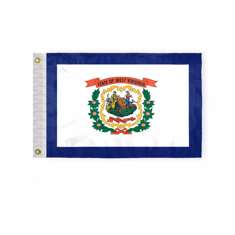 12"x18" to 8'x12' West Virginia Nylon Flags