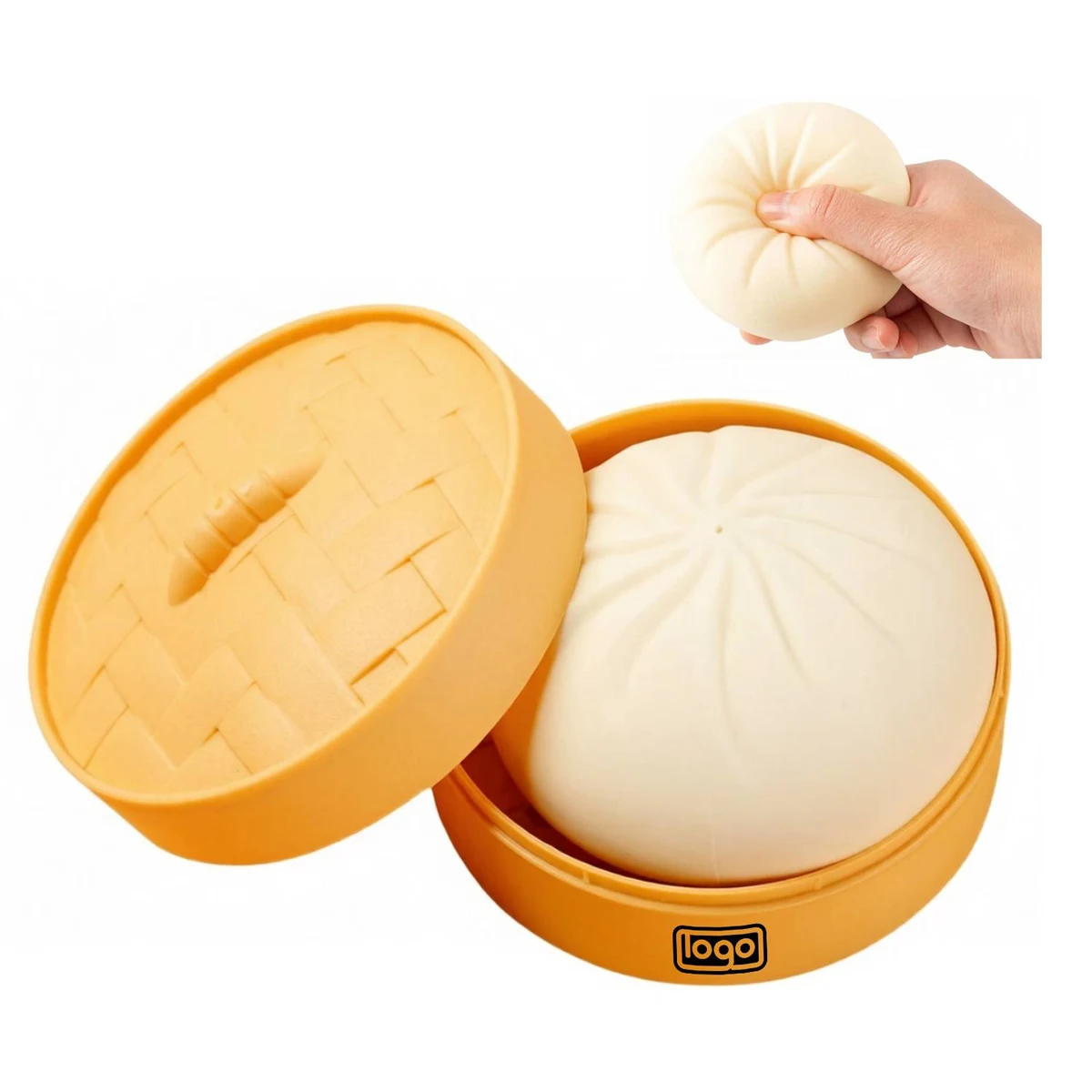 Steamed Bun Stress Relief Squishy Toy 1
