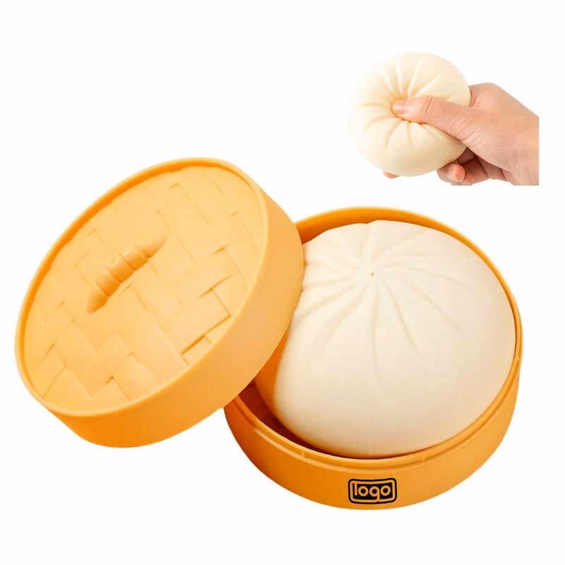 Steamed Bun Stress Relief Squishy Toy