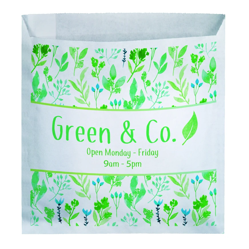 Digital Full Color 2-Sided Paper Bags with Gusset (7.5" x 7.5") 1